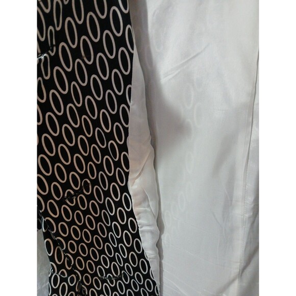 Lane Bryant Black And White Circle Print Blazer/ Jacket  Front Buttons  WM-24 - Picture 12 of 16